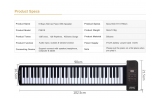 Konix PN61s 128 sounds and 128 ryhthms  61 keys fold up keyboard with recording  View CAPETOWN  UP* was R999 now R549