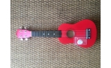 Courante red soprano Ukulele with extra string and pick UP*